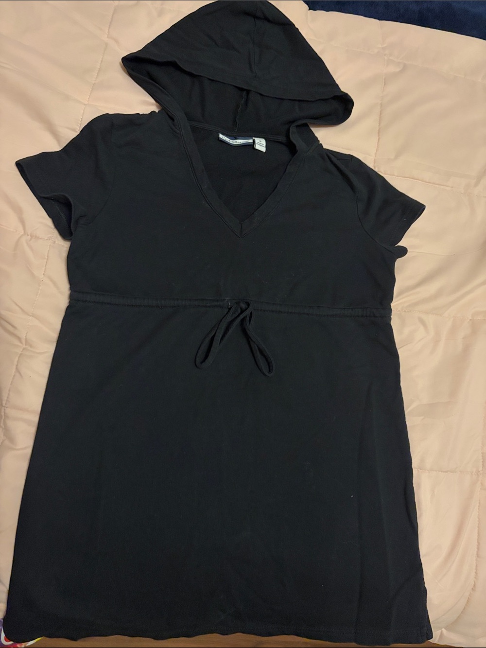 croft & barrow Black Hooded Swim Coverup